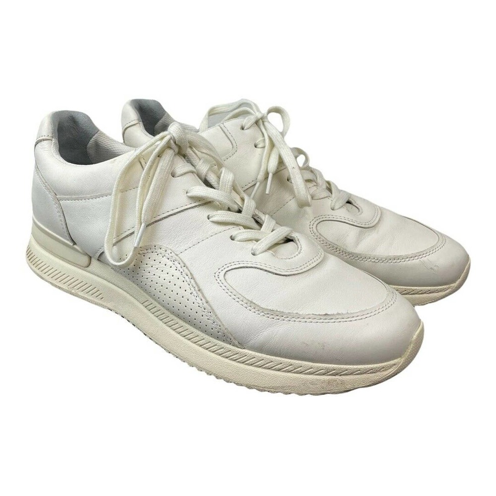 O by Everlane Men's 11.5 The Trainer Sneakers Cream Leather $115 Women's 13.5